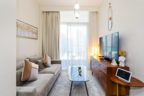 Premium smart home with partial Burj Khalifa view!